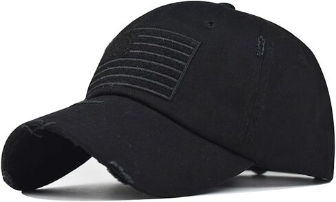 American Flag Hat for Men Women USA Flag Embroidery Distressed Adjustable Cotton Baseball Cap Dad Hat in Saudi Arabia