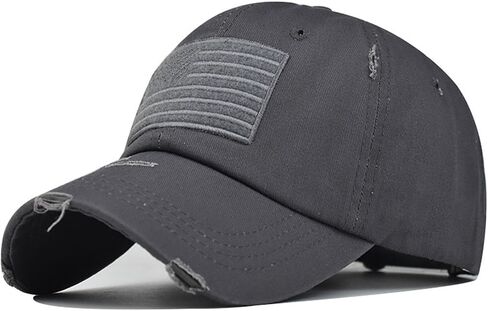 American Flag Hat for Men Women USA Flag Embroidery Distressed Adjustable Cotton Baseball Cap Dad Hat in Saudi Arabia
