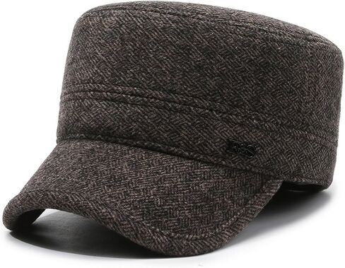 Adjustable Flat-Top Hat for Men Women Fashion Flat Top Cap Unisex Outdoor Sports Cap Keep Warm Sun Hat in Saudi Arabia