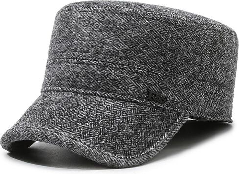 Adjustable Flat-Top Hat for Men Women Fashion Flat Top Cap Unisex Outdoor Sports Cap Keep Warm Sun Hat in Saudi Arabia