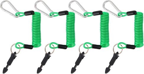 4pcs الكابلات الانفصالية للمقطورة ، 6 أقدام بديلة سلك لفائف زبدية شاقية ، وفرامل تبديل سلامة شبل مع دبوس للملحقات العربة الطارئة RV مقطورة RV in Kuwait