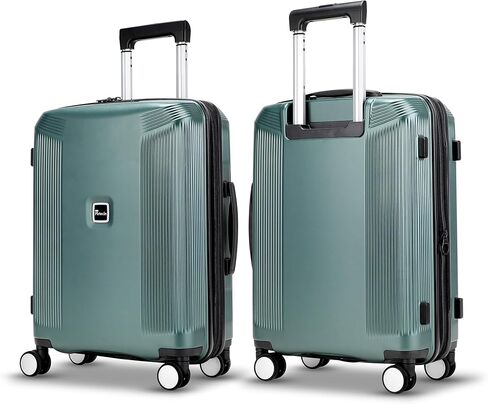 20 Inch Lightweight Expandable Carry On Luggage, PC Hardside Suitcase with Spinner Wheels & TSA Lock, Green in Saudi Arabia