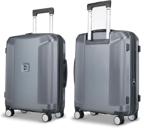 20 Inch Lightweight Expandable Carry On Luggage, PC Hardside Suitcase with Spinner Wheels & TSA Lock, Green in Saudi Arabia
