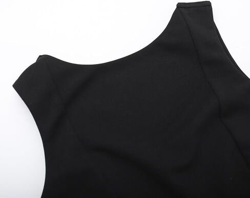 Women's Sexy Sleeveless Boat Neck A-Line Backless Mini Dress Formal Graduation Wedding Club Party Short Dresses in Saudi Arabia