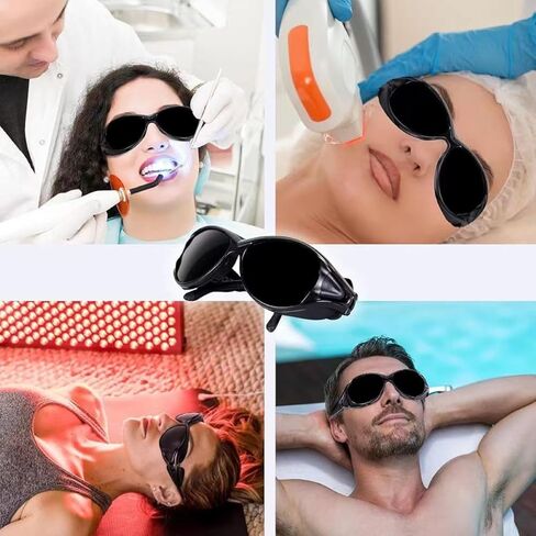 Professional Red Light Therapy Goggles, Infrared & LED Red/Blue Light Protection in Saudi Arabia