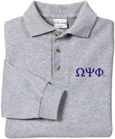 Omega Psi Phi Long Sleeve Polo in Saudi Arabia