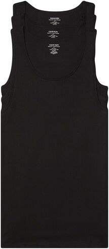 Calvin Klein Men's Classic Ribbed Tank 3-Pack (White(NM9070X-100)/White/White, Large) in Kuwait