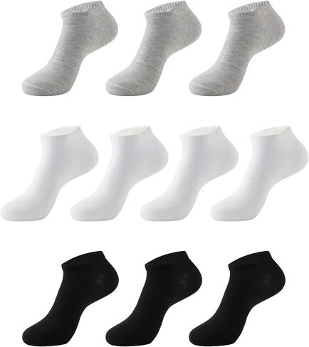 AWAYTR Ankle Socks for Women - 10 Pairs Women's Athletic Running Low Cut NO Show Socks in Saudi Arabia