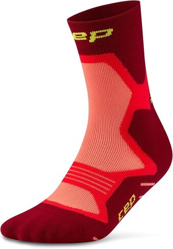 CEP Core Run Cushion Mid Cut Compression Socks - Plush Blister-Free Running Socks for Men & Women with Achilles Stabilization in Saudi Arabia