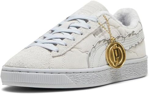 حذاء رياضي PUMA Kids Boys Suede 3 X Op برباط علوي كاجوال - رمادي in Kuwait