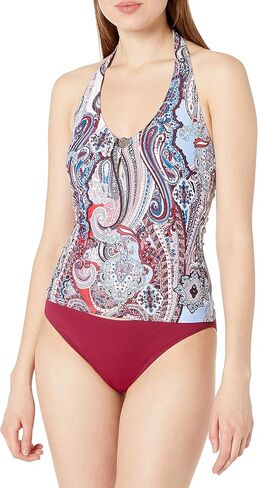 Tommy Hilfiger Women's Standard Tankini Swimsuit Monstera Leaf Small in Saudi Arabia