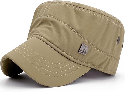 Water Resistant Mens Military Cadet Army Caps Womens Quick Dry Flat Top Dad Hats in Saudi Arabia