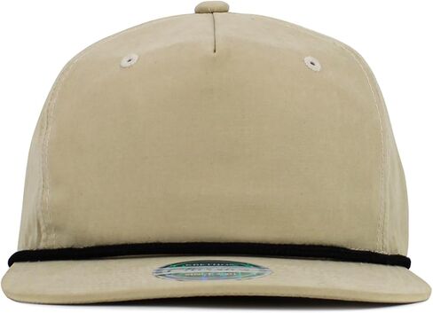 KBETHOS® Classic 5 Panel Peached Cotton Blend Golf Rope Snapback Cap in Saudi Arabia