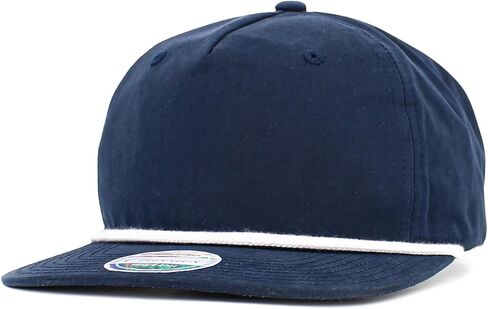 KBETHOS® Classic 5 Panel Peached Cotton Blend Golf Rope Snapback Cap in Saudi Arabia