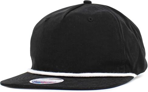 KBETHOS® Classic 5 Panel Peached Cotton Blend Golf Rope Snapback Cap in Saudi Arabia