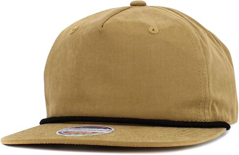 KBETHOS® Classic 5 Panel Peached Cotton Blend Golf Rope Snapback Cap in Saudi Arabia
