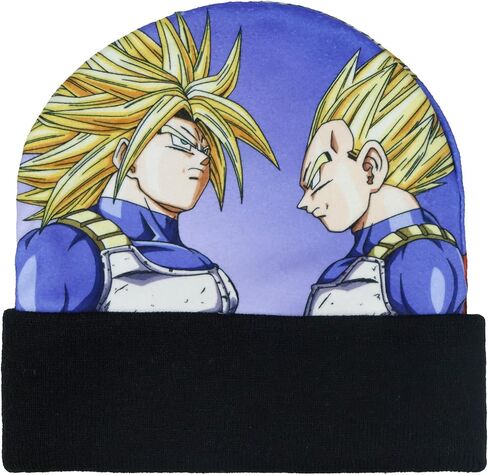 قبعة Dragon Ball Z Beanie Super Saiyan Goku Gohan من الصوف المحبوك ذات أساور متعددة الألوان in Kuwait