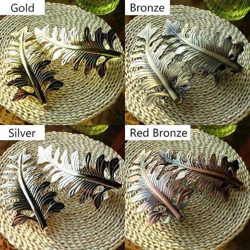 Leaf Shaped Curtain Tiebacks,2Pcs Metal Curtain Holdbacks,Curtains Hooks for Drapes,Decorative Wall Hooks,Towel Coat Hook Hanger for Vintage Curtains Window Home Decoration(Gold) in Saudi Arabia