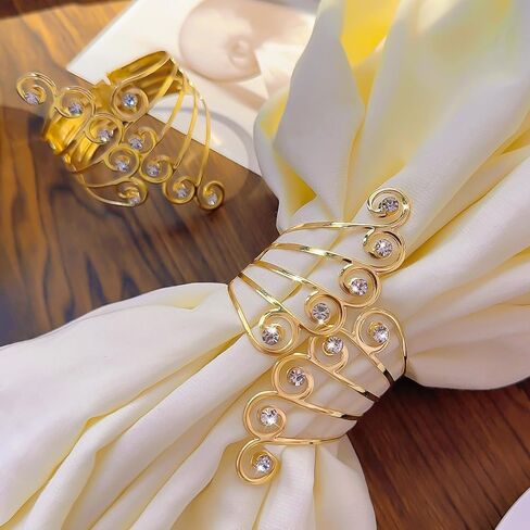 1PC Modern Non-Perforated Curtain Tiebacks Adjustable Metal Curtain Ring Clasp Living Room Bedroom Drapes Accessories,Gold (9.5 * 6cm) in Saudi Arabia
