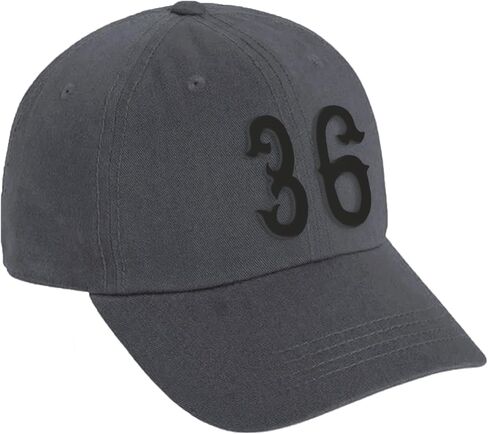 Daxton 3D Vintage Black Custom Number Low Profile قابل للتعديل قبعة بيسبول للأب in Saudi Arabia