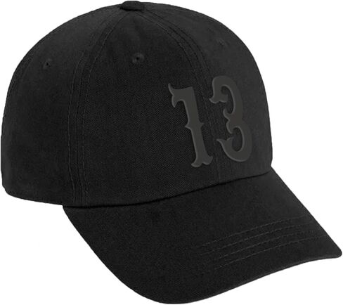 Daxton 3D Vintage Black Custom Number Low Profile قابل للتعديل قبعة بيسبول للأب in Saudi Arabia