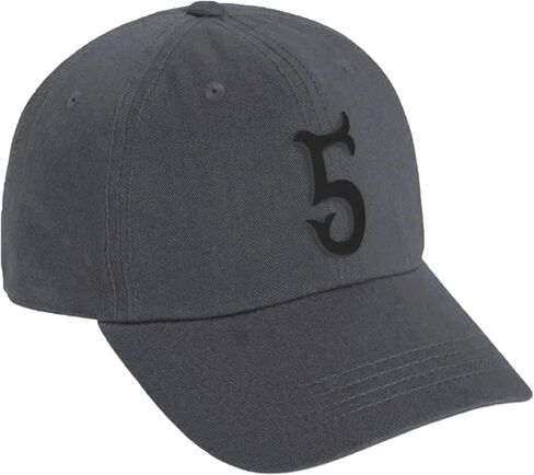 Daxton 3D Vintage Black Custom Number Low Profile قابل للتعديل قبعة بيسبول للأب in Saudi Arabia