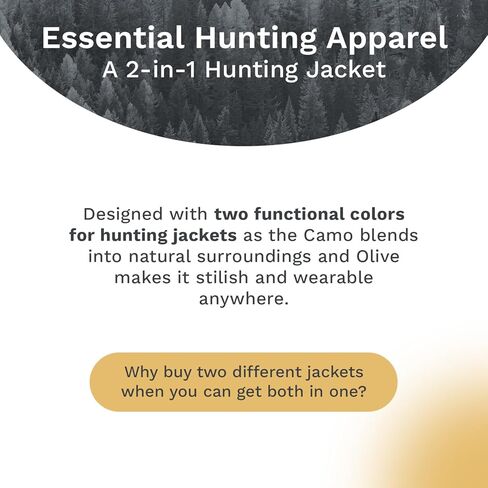Youth Reversible Jacket, Hunting Camo for Kids - Teens, Versatile Fashionable Full Zip Hoodie, Hunting Apparel in Kuwait