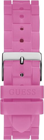 Guess Women's 37mm Watch - Pink Pink Dial Silver-Tone Case in Saudi Arabia