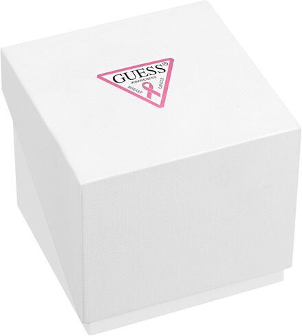 Guess Women's 37mm Watch - Pink Pink Dial Silver-Tone Case in Saudi Arabia