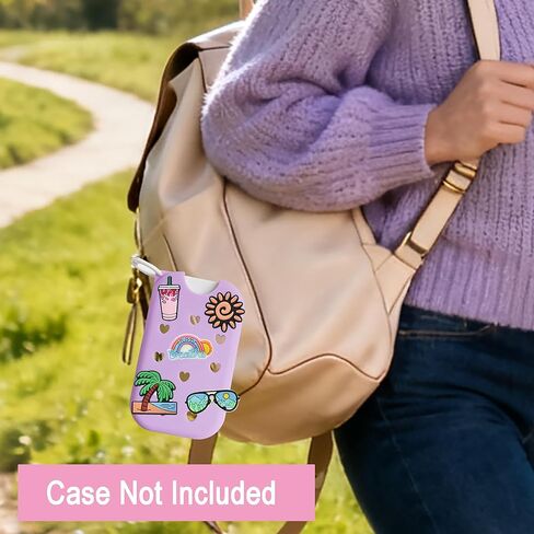 DIY Charms for Touchland Case Sanitizer Spray, 50pcs Accessories Preppy Hippie Pink Butterfly Cowgirl Flowers Beach Cute Decoration Charms for Touchland case in Saudi Arabia