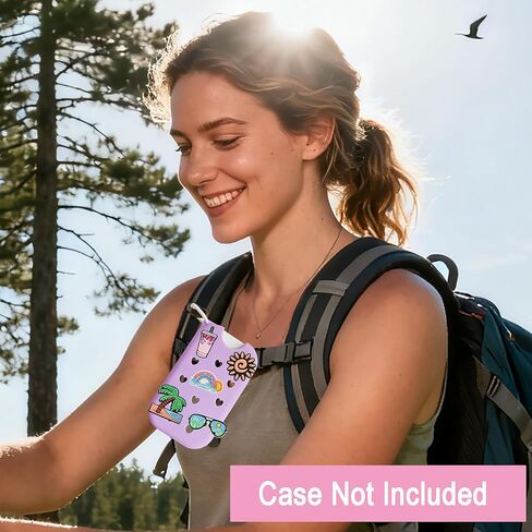 DIY Charms for Touchland Case Sanitizer Spray, 50pcs Accessories Preppy Hippie Pink Butterfly Cowgirl Flowers Beach Cute Decoration Charms for Touchland case in Saudi Arabia
