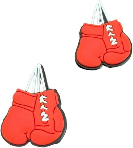 Boxing Glove Shoe Charm Set Shoe Decorations in Saudi Arabia