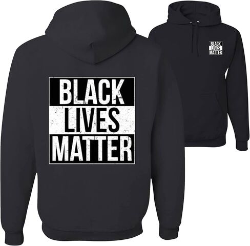 wild custom apparel Black Lives Matter FRONT and BACK Unisex Hoodies in Saudi Arabia
