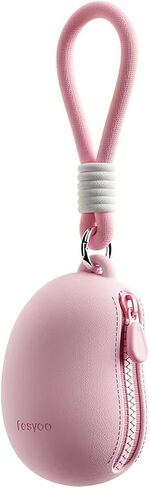 amokk Cute Coin Purse for Women with Keychain Portable Mini Wristlet Pouch Wallet for Women Girls for Coins, Keys, Lipstick, and Earphones (Pink) in Saudi Arabia