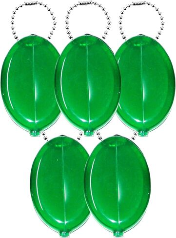 5 Green Coin Purses | Great for Travel | Multi-purpose Durable | Made in USA in Saudi Arabia