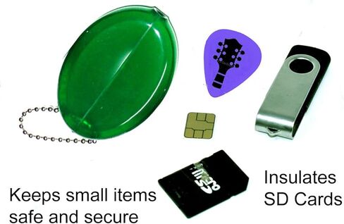 5 Green Coin Purses | Great for Travel | Multi-purpose Durable | Made in USA in Saudi Arabia