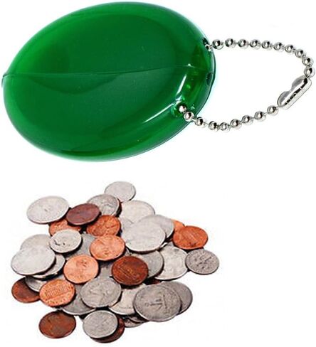 5 Green Coin Purses | Great for Travel | Multi-purpose Durable | Made in USA in Saudi Arabia