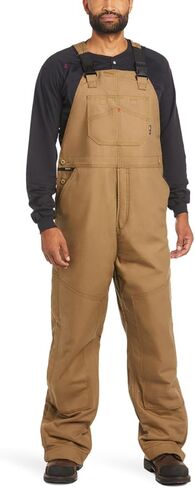 Ariat Men's Flame Resistant Insulated Bib 2.0Coveralls, field khaki, MED 32 in Saudi Arabia