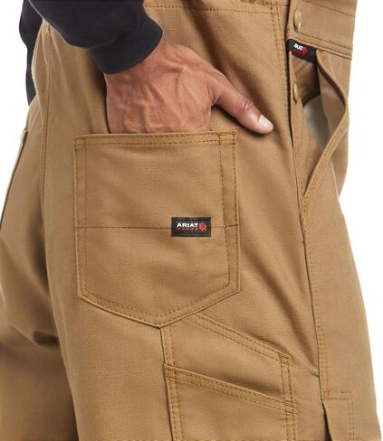 Ariat Men's Flame Resistant Insulated Bib 2.0Coveralls, field khaki, MED 32 in Saudi Arabia