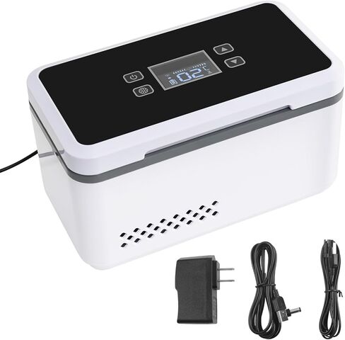 Electric Insulin Cooler Travel Case Box, Medication Cooler for Travel, Insulin Fridge Portable Insulin Refrigerator, LCD Display, Temperature Control, 0°C ~ 18 °C in Saudi Arabia