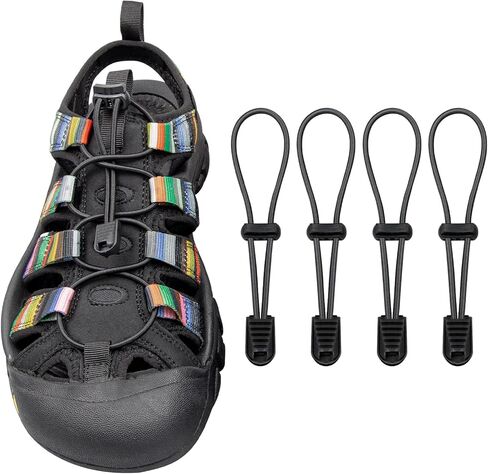 Endoto 2 Pairs Elastic Shoelaces for Keen Newport Water Sandal No Tie Shoe Laces Replacement Stretchy Bungee Strings in Saudi Arabia