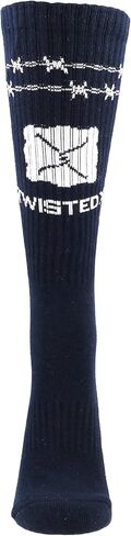 Twisted X Unisex Socks - Comfortable, Durable, Machine Washable & Pull-On Long Socks for Women & Men, Blue, S-M in Saudi Arabia