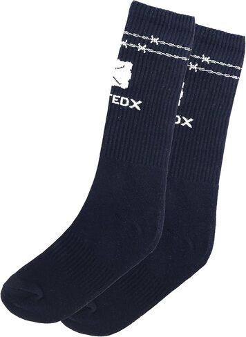 Twisted X Unisex Socks - Comfortable, Durable, Machine Washable & Pull-On Long Socks for Women & Men, Blue, S-M in Saudi Arabia