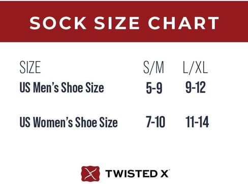 Twisted X Unisex Socks - Comfortable, Durable, Machine Washable & Pull-On Long Socks for Women & Men, Blue, S-M in Saudi Arabia