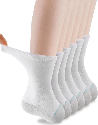 Amputee Socks, Transmet Crew Socks for Partial Foot Amputation, Seamless, Extra Wide, Anti-Blister, 6 PCS in Saudi Arabia