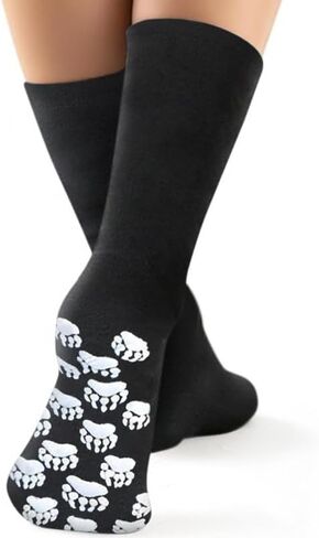 Polar Feet Extra Wide Fleece Socks with Nonslip Grip for Men & Women | Super Stretchy, Non-Constricting Fit Comfortable Socks in Saudi Arabia