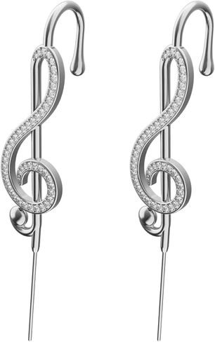 أقراط خطافية Treble Clef Helix - قابلة للتعديل، لا تسبب الحساسية، نمط أساور الأذن للجنسين in Kuwait