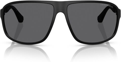 Emporio Armani Men's EA4029 Square Sunglasses, Rubber Black/Gradient Grey, 64 mm in Kuwait