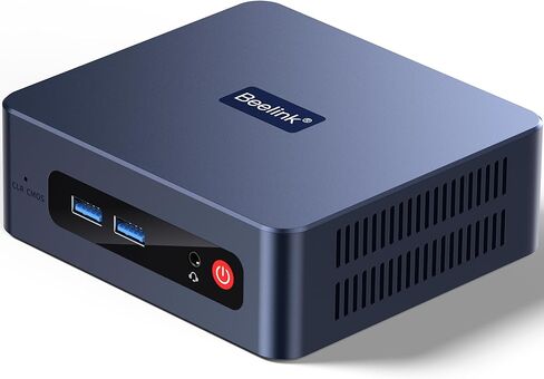 Beelink SER8 Mini PC AMD Ryzen 7 8745HS(UP to 4.9GHz), 32GB DDR5 1TB PCIE4.0 SSD, AMD Radeon 780M Graphics 12core 2600MHz Mini Gaming PC, USB4.0/Triple Display/WiFi6/BT5.2/2.5Gbps LAN Mini Computer in Kuwait