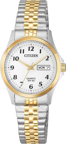 Citizen Quartz Womens Watch, Stainless Steel, Classic, Gold-Tone (Model: EQ2002-91P) in Saudi Arabia